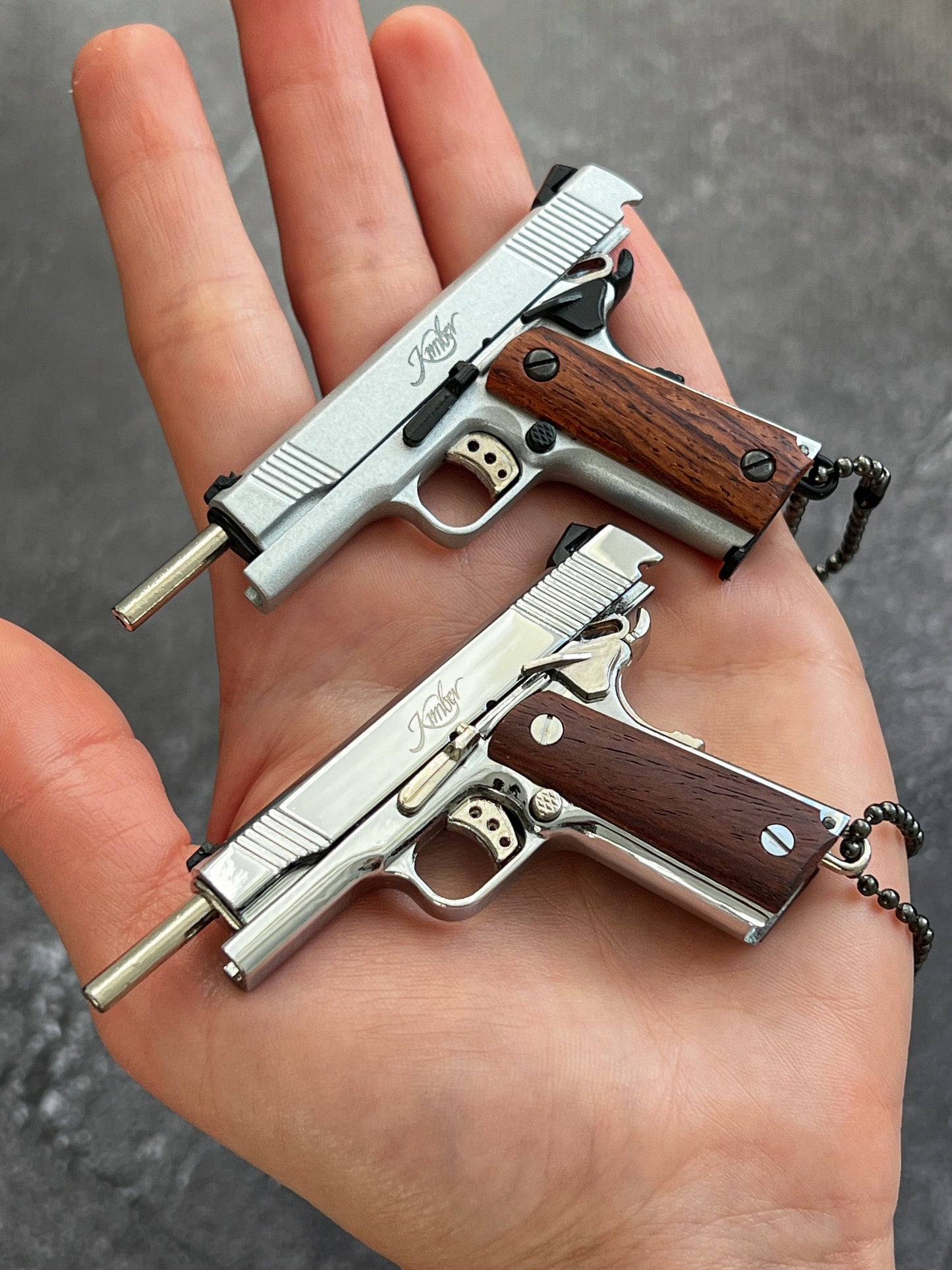 Kimber Wooden Grip Detachable Keychain