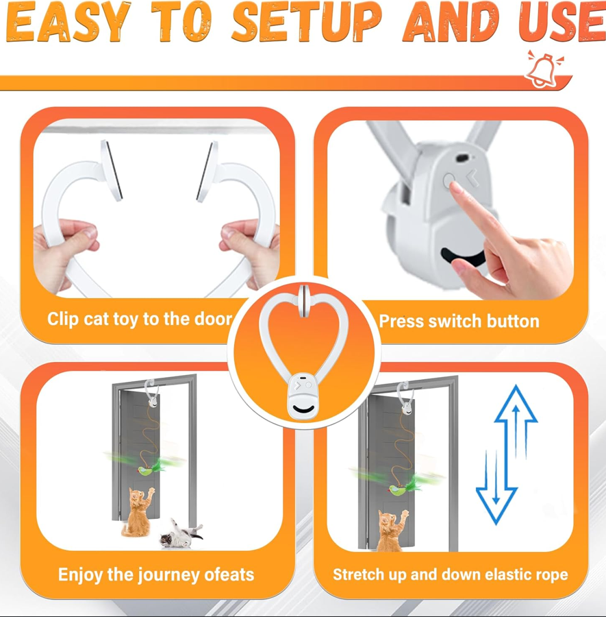 Door Hanging Flying Cat Toy