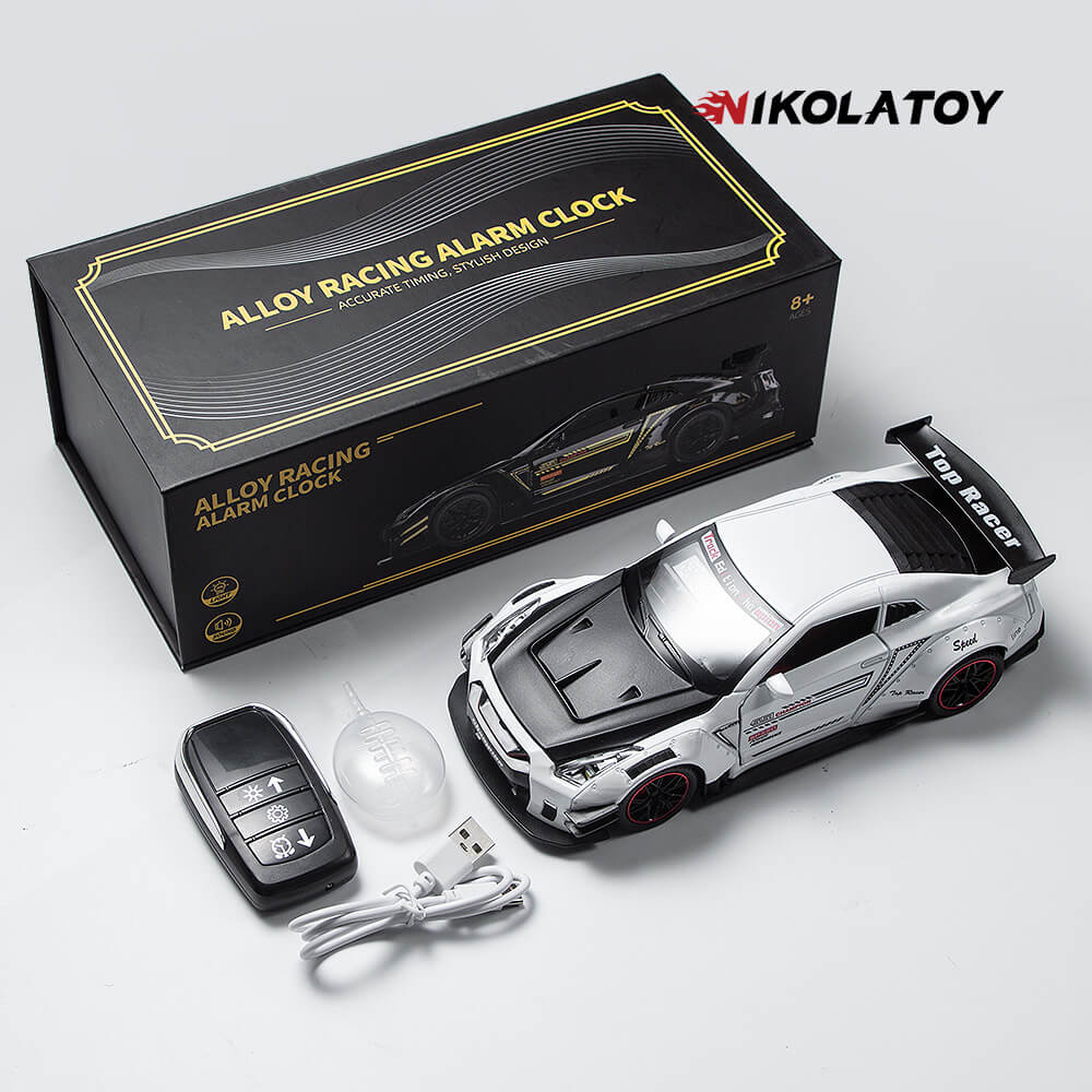 GTR Car Alarm Clock with Engine Sound & Light Mist