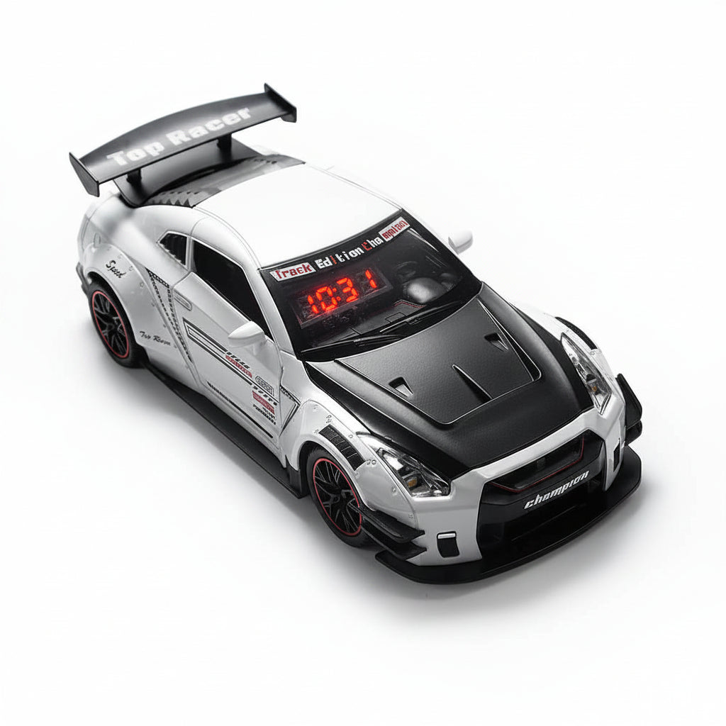 GTR Car Alarm Clock with Engine Sound & Light Mist