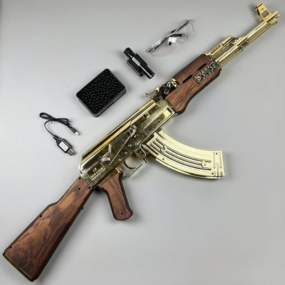 Golden/Silver AK47 Gel Blaster Toygun