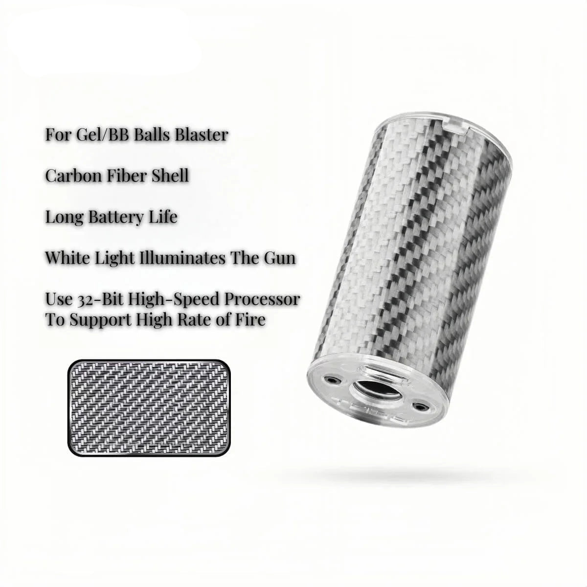 Carbon Fiber Tracer For Gel/BB Balls Blaster
