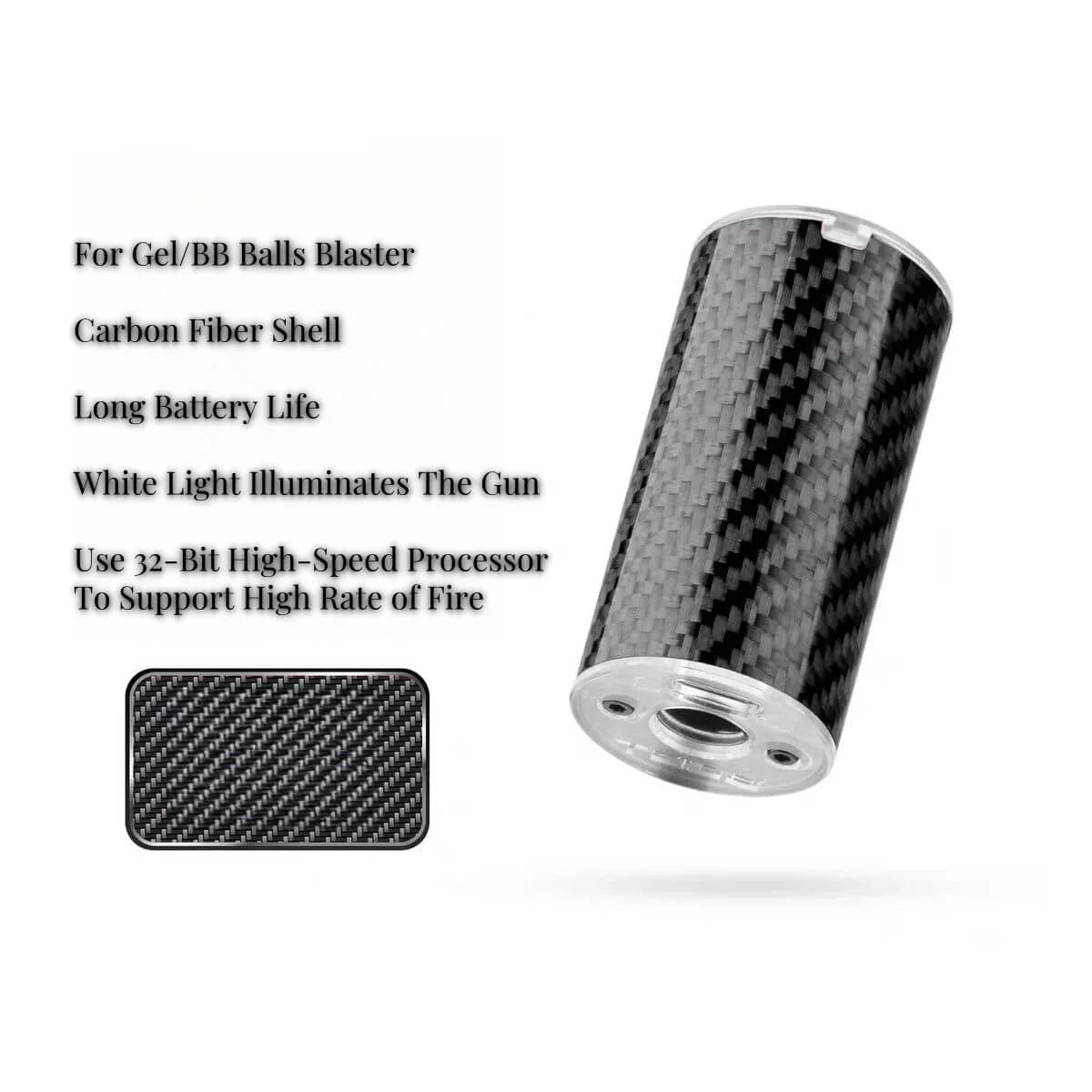 Carbon Fiber Tracer For Gel/BB Balls Blaster