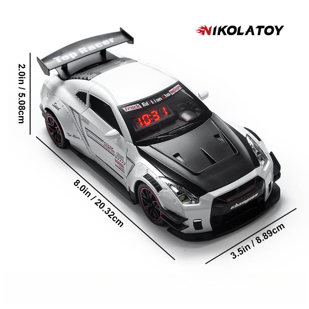 GTR Car Alarm Clock with Engine Sound & Light Mist