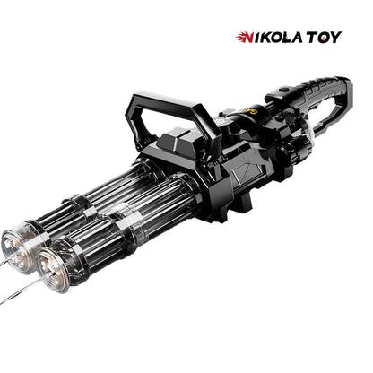 High Speed Shooting Dual Muzzle Gatling Water Gun Backpack (Muzzle LED)