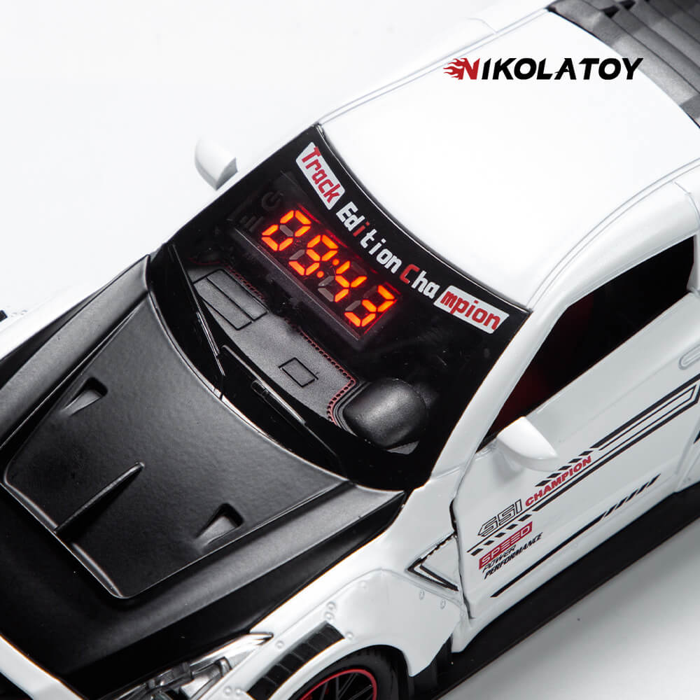 GTR Car Alarm Clock with Engine Sound & Light Mist