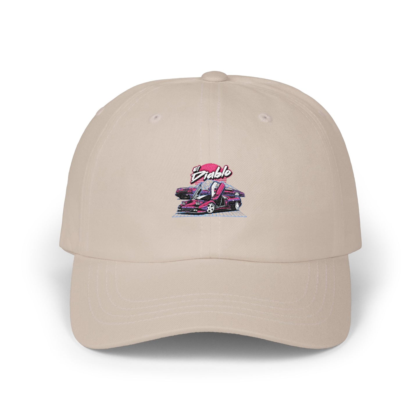 El Diablo Lamborghino Embroidered Dad Cap - Perfect for Car Enthusiasts - Gift for Fathers Day - Unisex Casual Style Hat