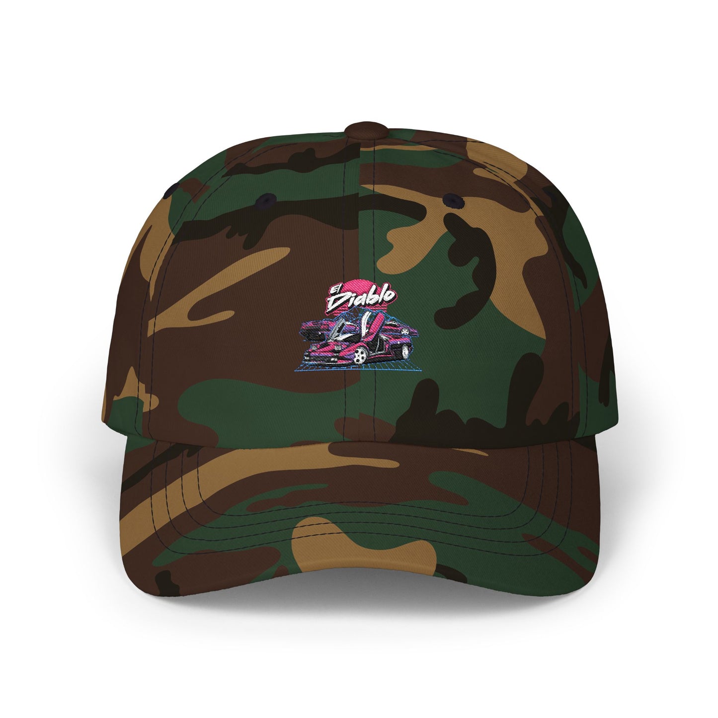 El Diablo Lamborghino Embroidered Dad Cap - Perfect for Car Enthusiasts - Gift for Fathers Day - Unisex Casual Style Hat