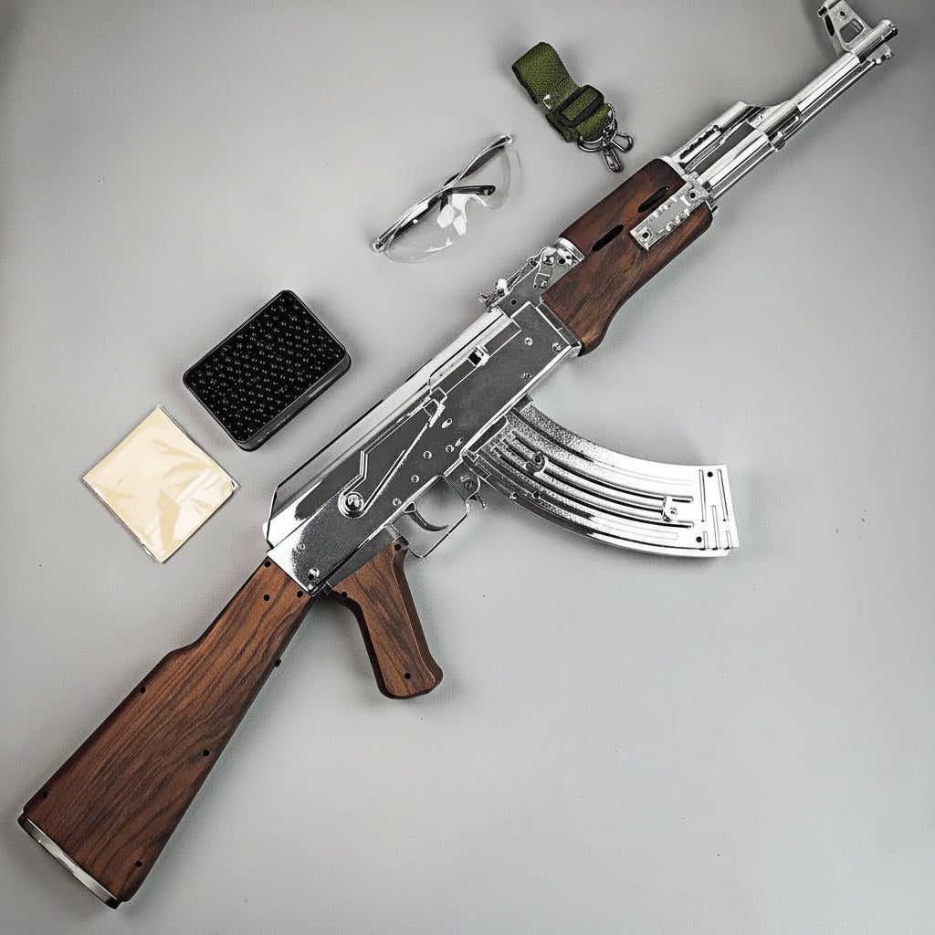 Golden/Silver AK47 Gel Blaster Toygun