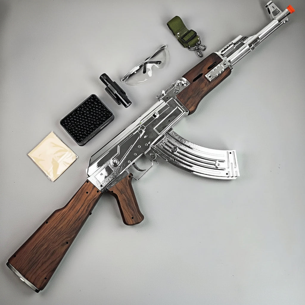 Golden/Silver AK47 Gel Blaster Toygun