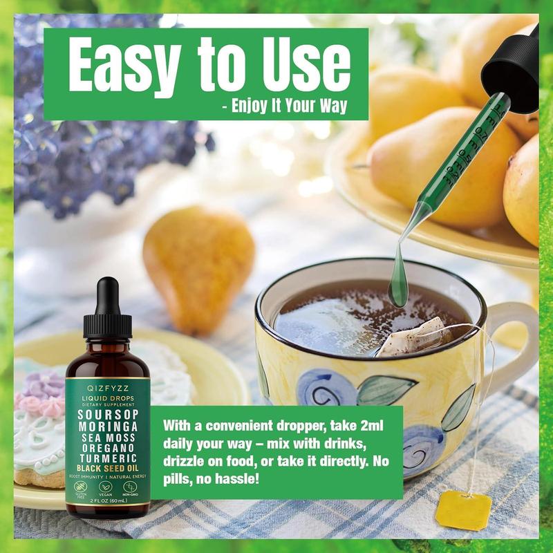Soursop Bitters Liquid Drops 10-in-1 - Turmeric Formula