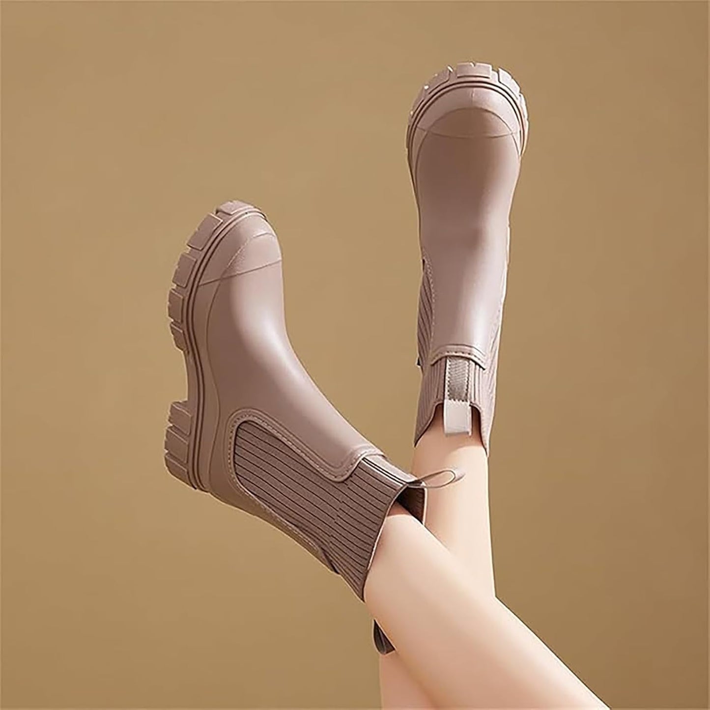 Mid Calf Rain Boots