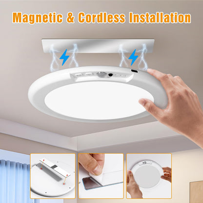 Rechargeable Motion Sensor Ceiling Light with Remote