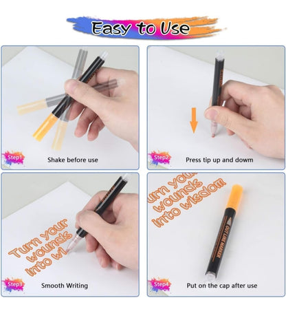 12 Colors Outline Marker Pens