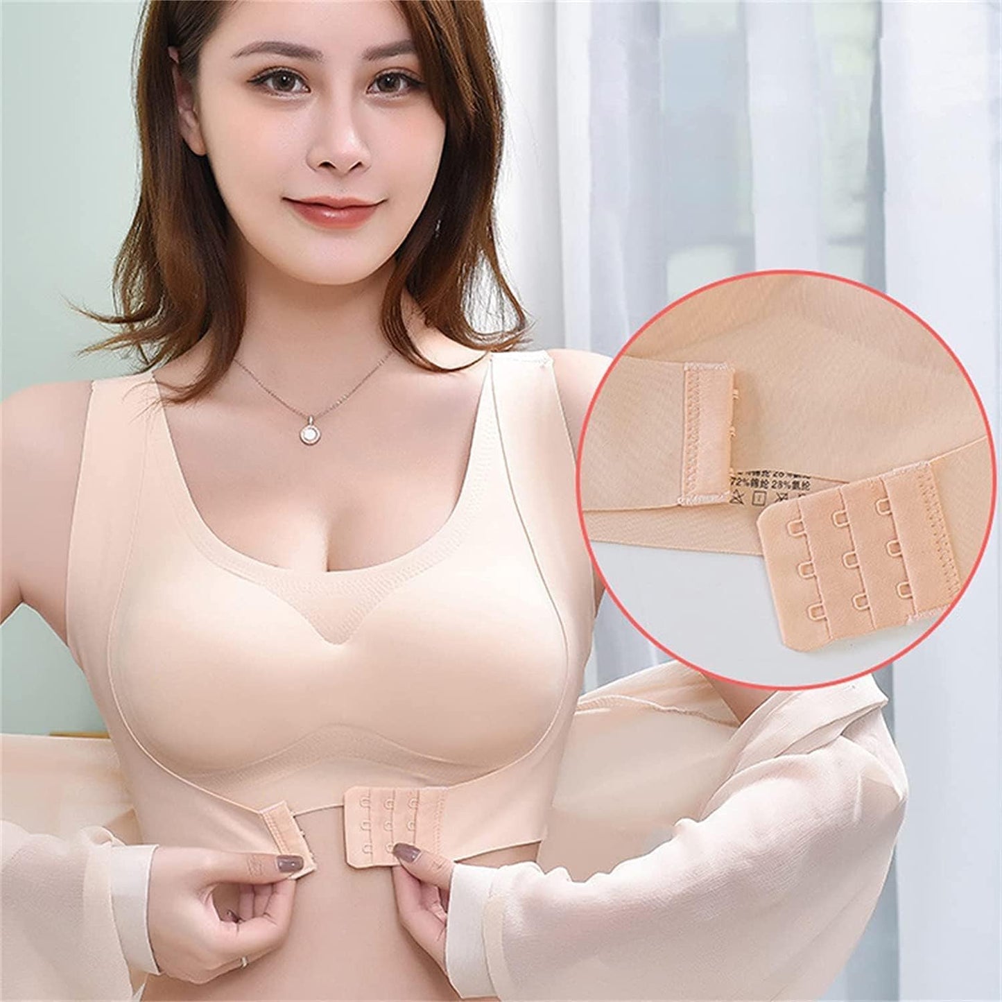 Posture correction bras for women full coverage and lift criss-cross front wire
