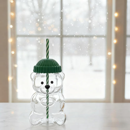 Cute Bear Straw Cup