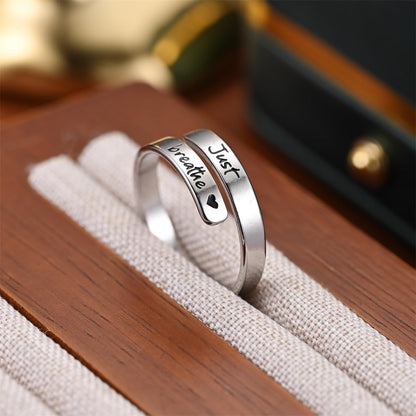 I Love You Ring Stainless Steel