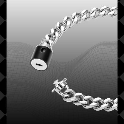 Heart Key Pendant Necklace & Lock Bracelet Set