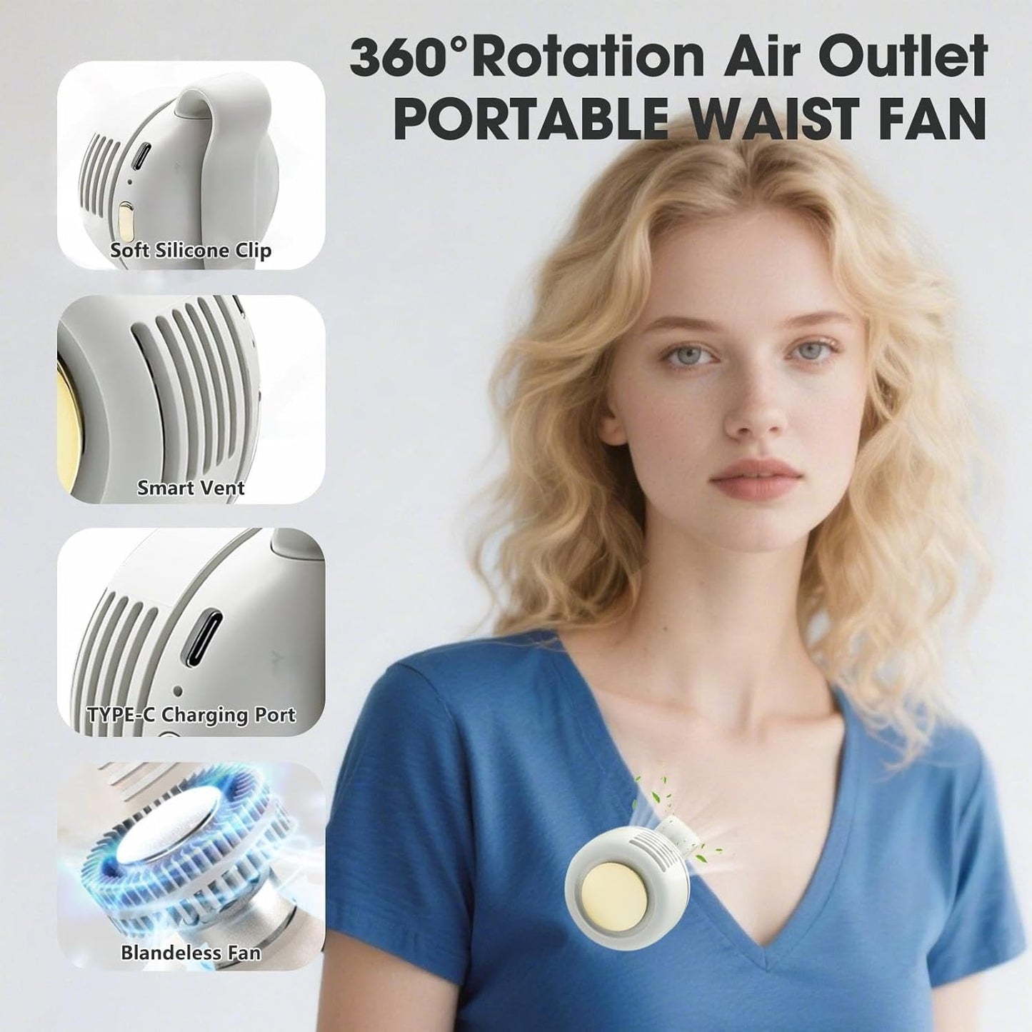 Portable USB Rechargeable Bladeless Fan