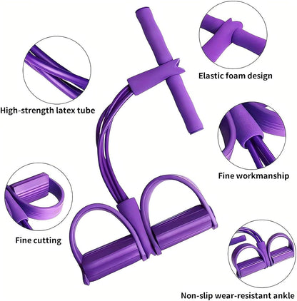 New Sit up Leg Stretch Rope Exercise Band with Handles