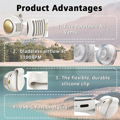Portable USB Rechargeable Bladeless Fan