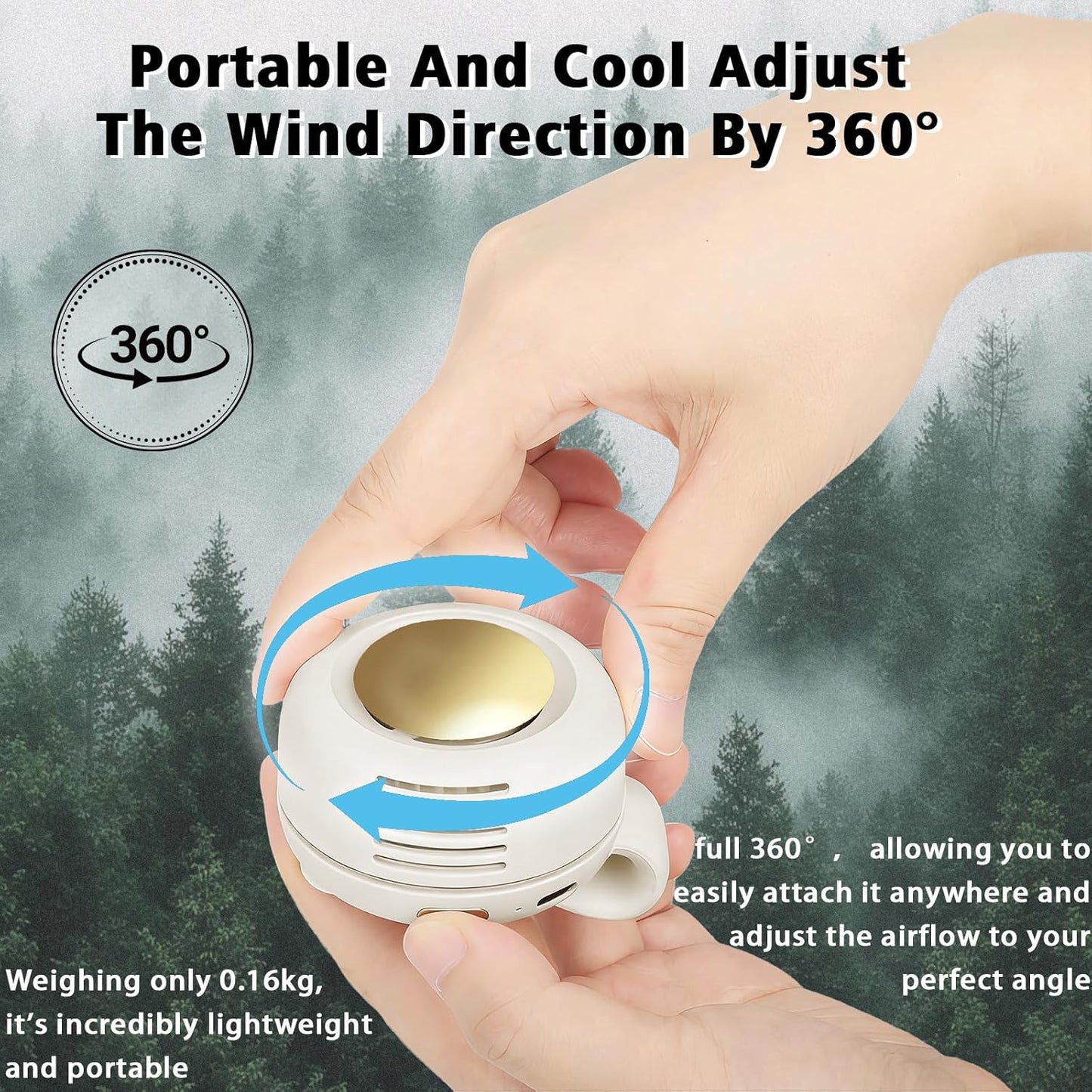 Portable USB Rechargeable Bladeless Fan