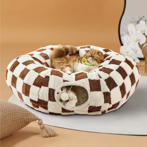 Cat Tunnel Bed for Indoor Cats