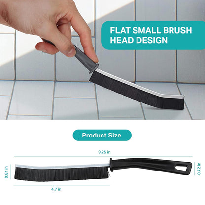 Black Hard Bristle Crevice Cleaning Brush