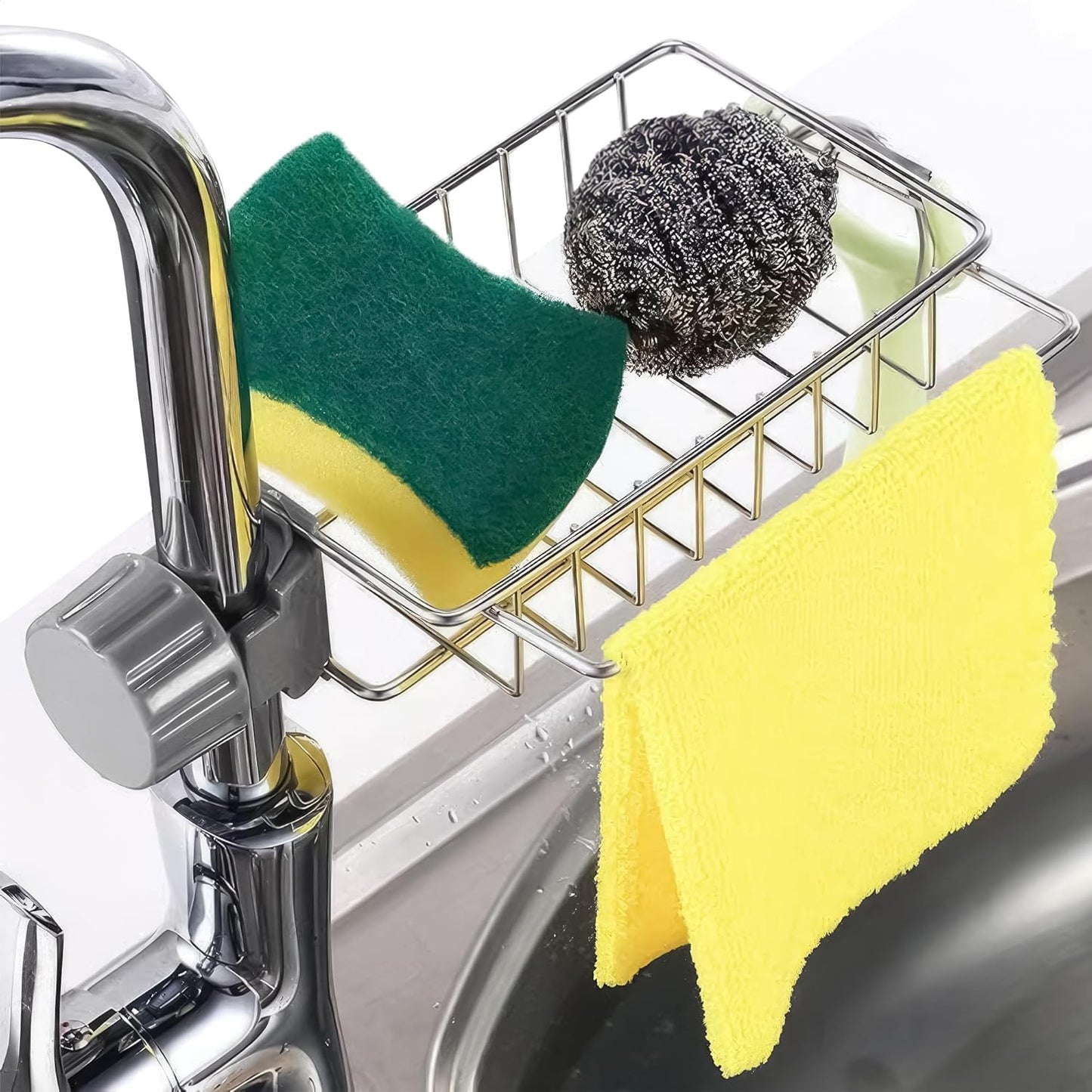 Faucet Sponge Holder for Kitchen Sink