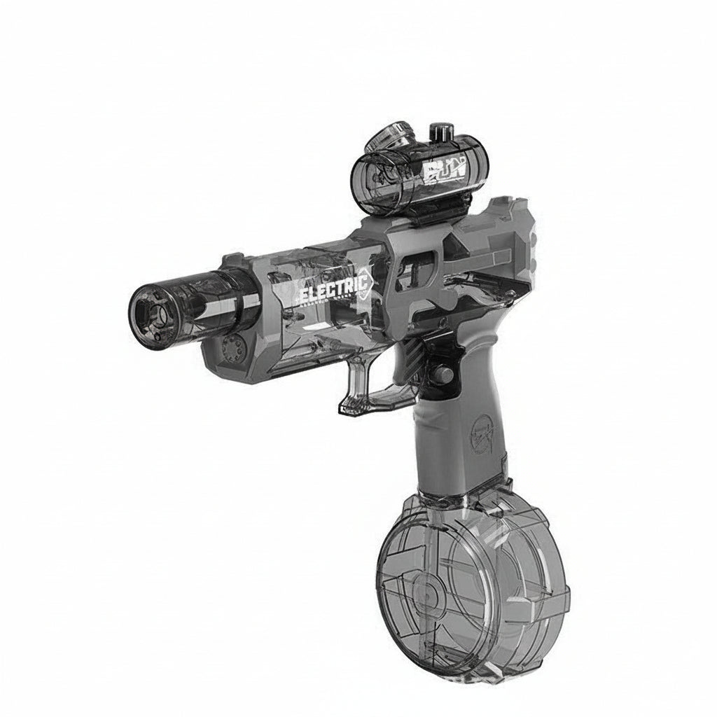 High performance electric flashing light water gun