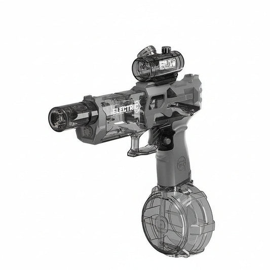 High performance electric flashing light water gun
