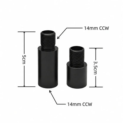 14mm CCW CNC Metal Extension Tube