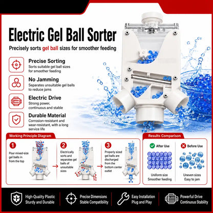 Gel Balls Electric Auto Sifter 3D Printed With Smart Chip