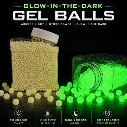 60,000 Gel Balls With Collapsible 600ml Gel Ball Quick-Loading Bottle
