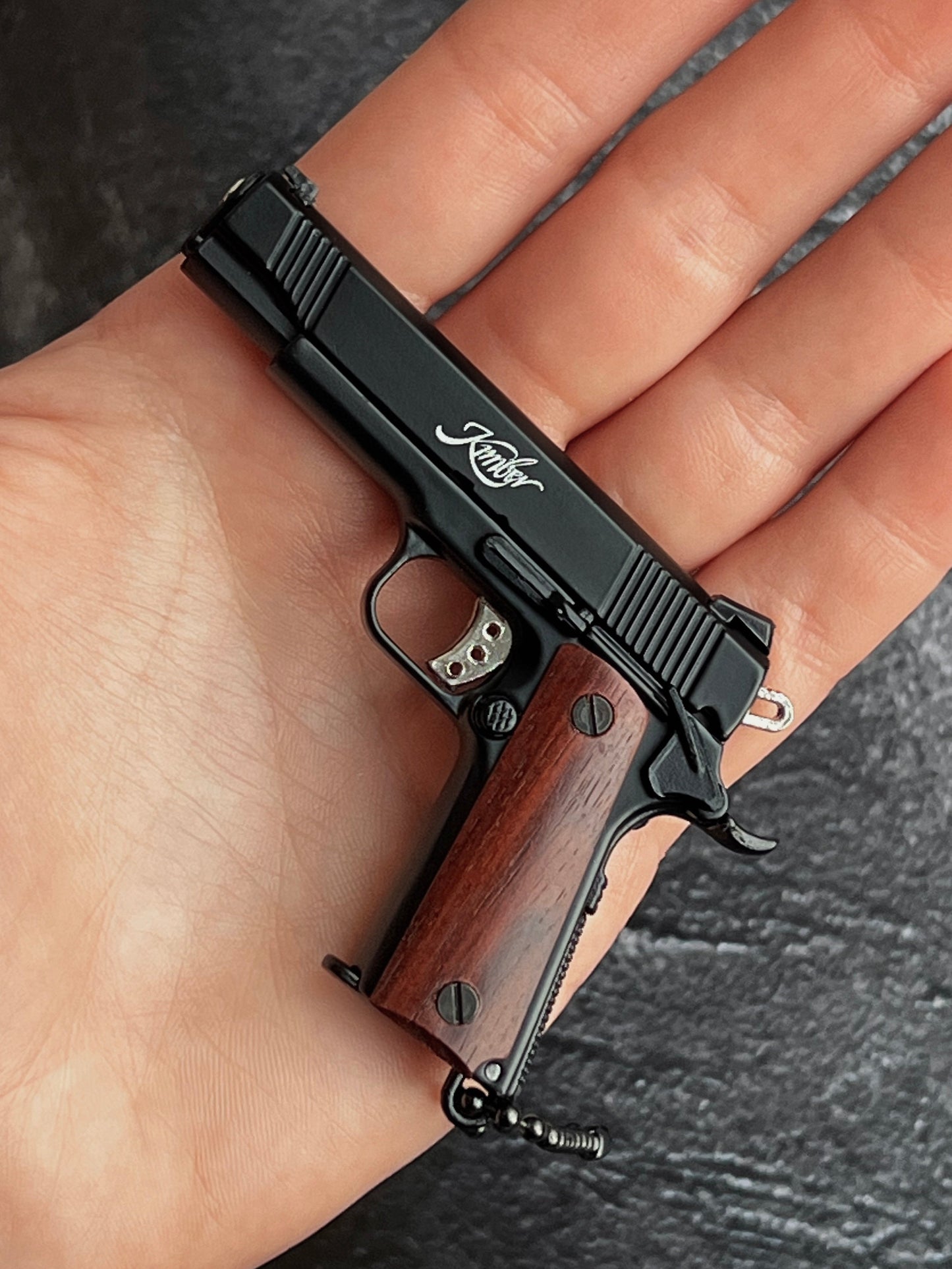 Kimber Wooden Grip Detachable Keychain
