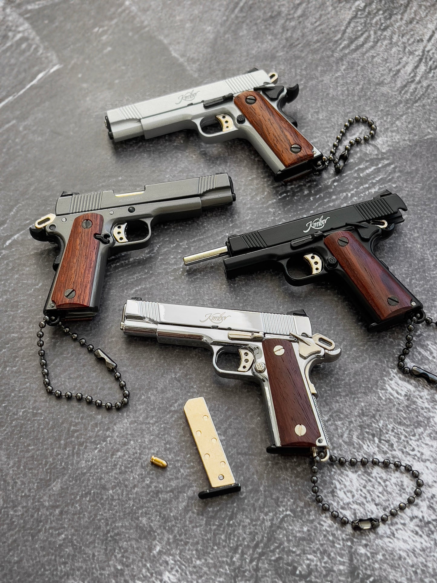 Kimber Wooden Grip Detachable Keychain