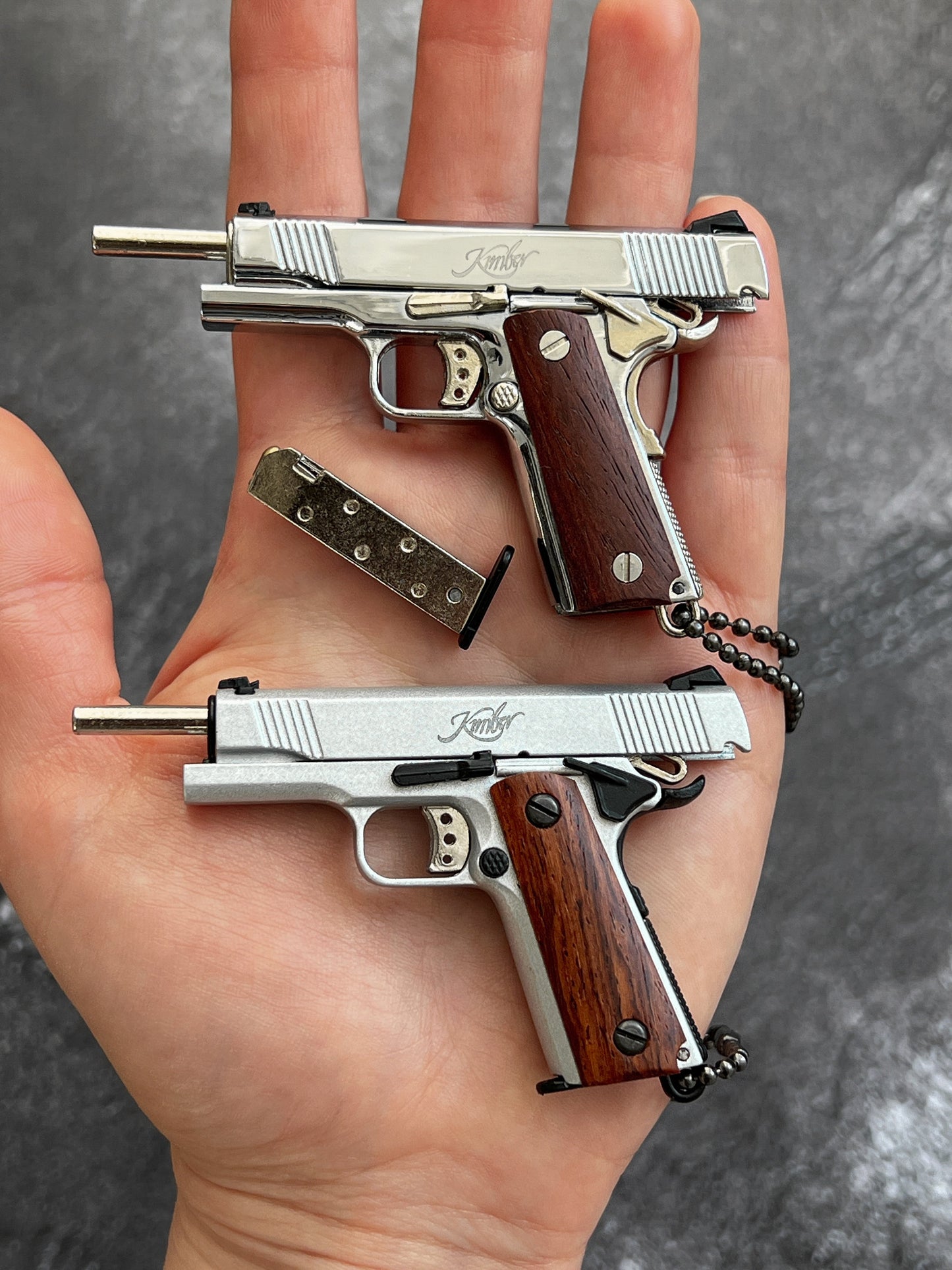 Kimber Wooden Grip Detachable Keychain