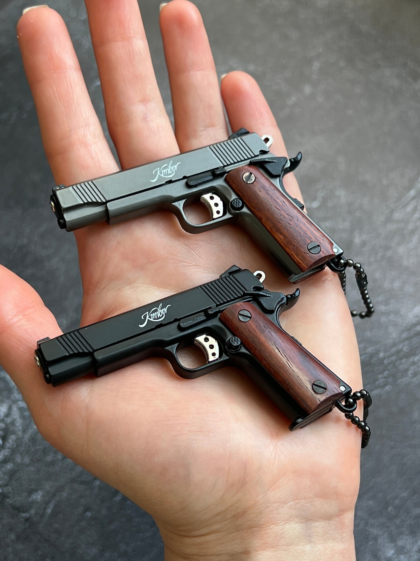 Kimber Wooden Grip Detachable Keychain