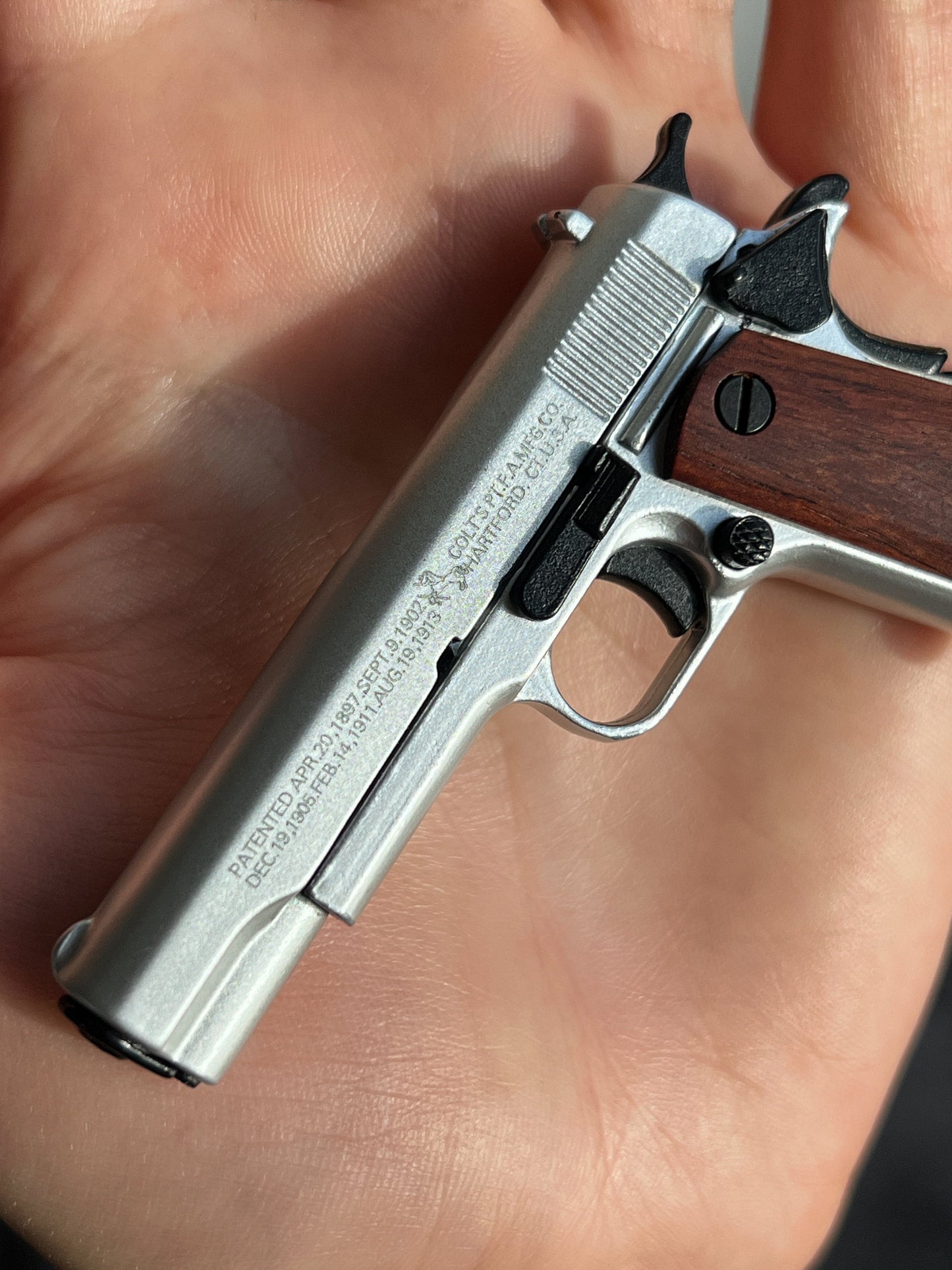 Colt Wooden Grip Detachable Keychain