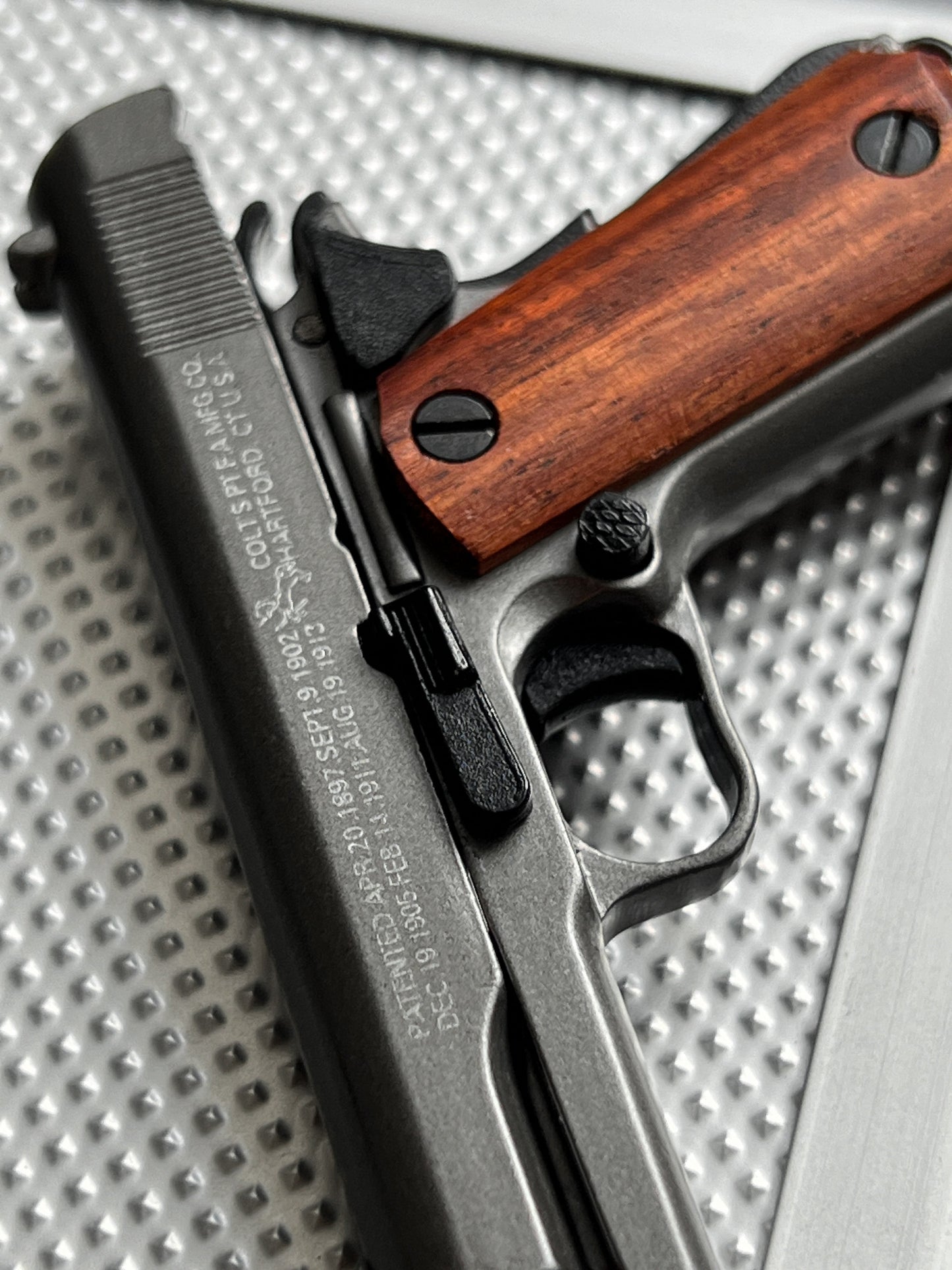 Colt Wooden Grip Detachable Keychain