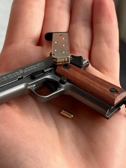 Colt Wooden Grip Detachable Keychain
