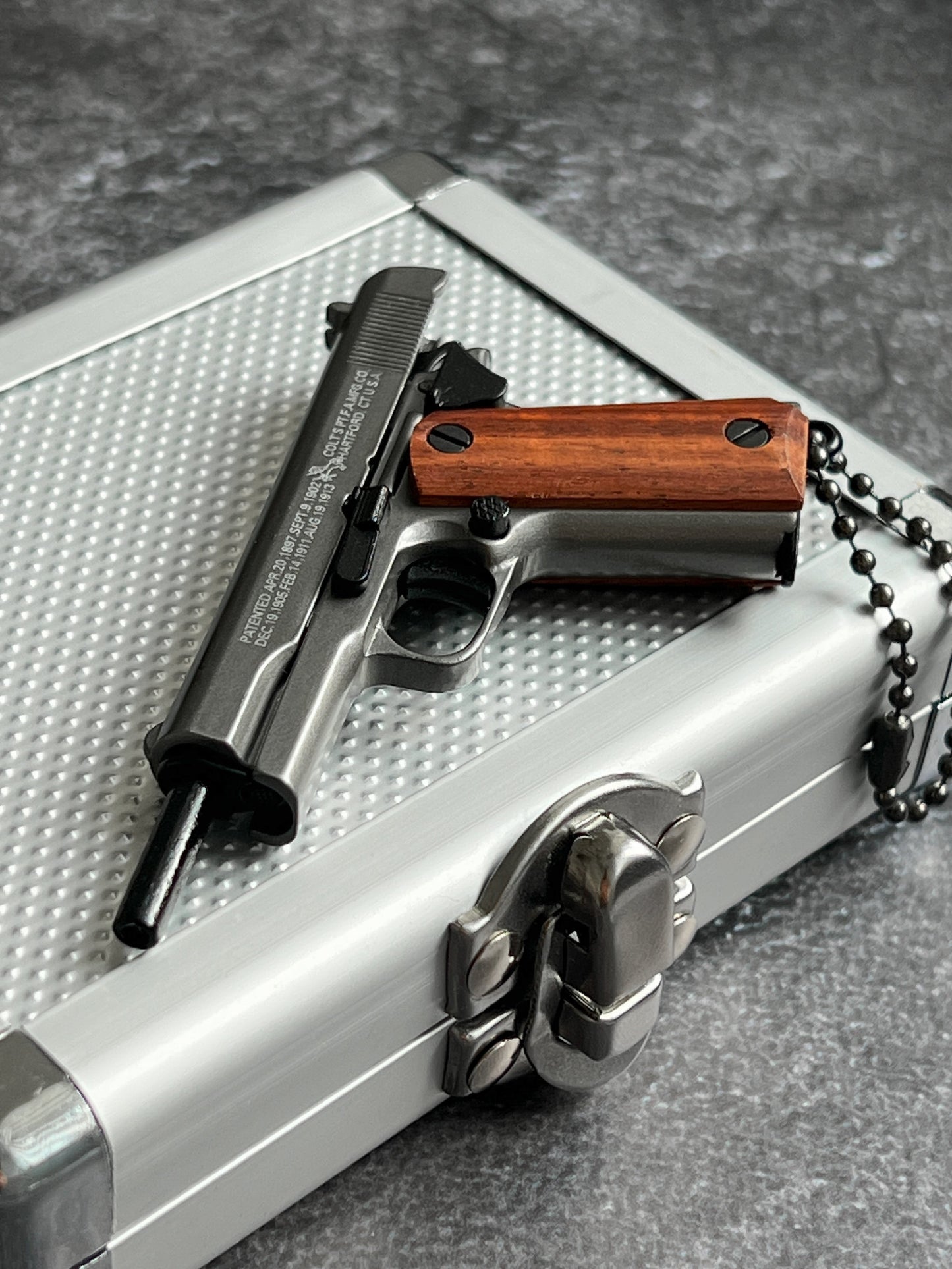 Colt Wooden Grip Detachable Keychain