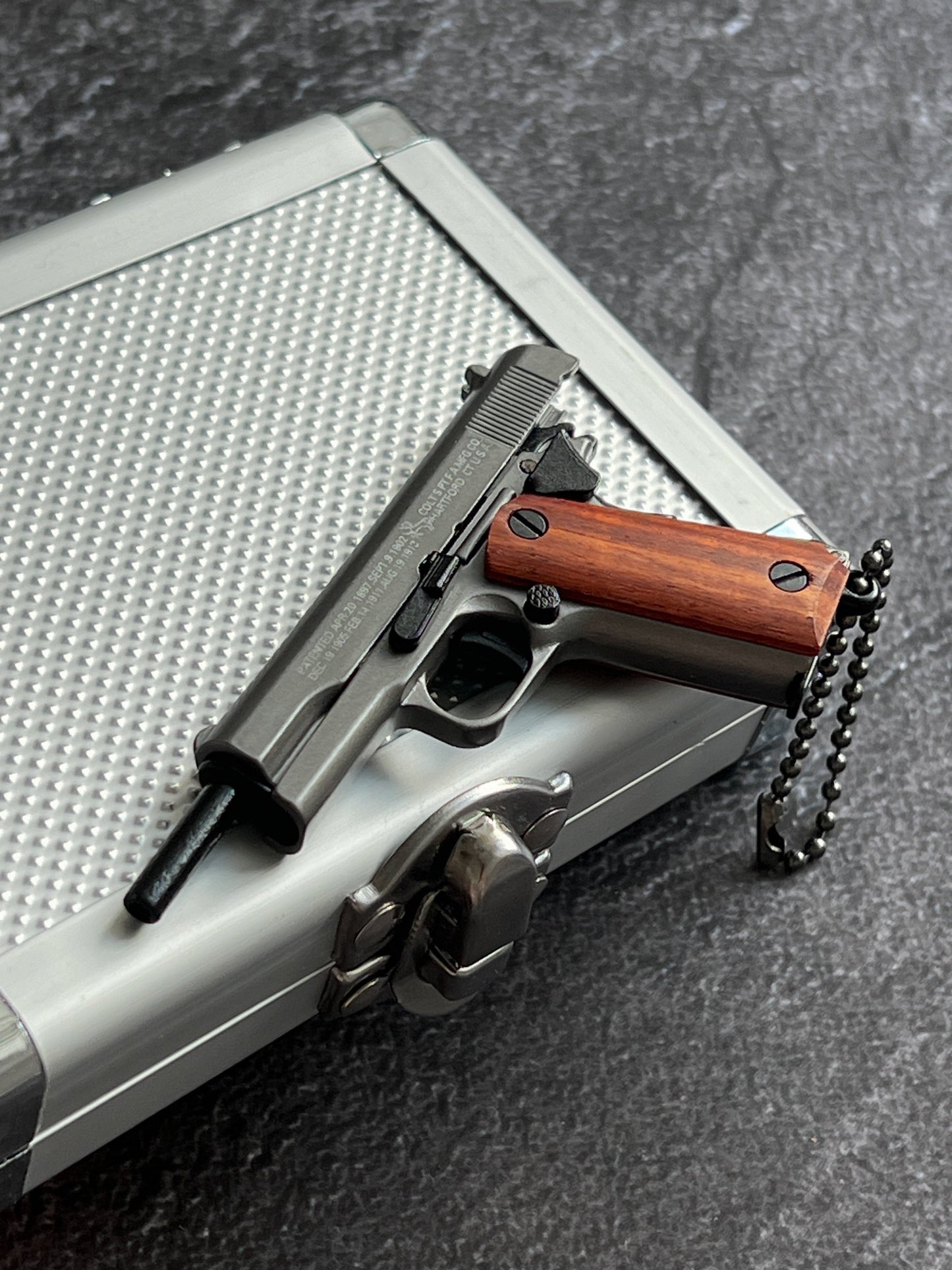 Colt Wooden Grip Detachable Keychain