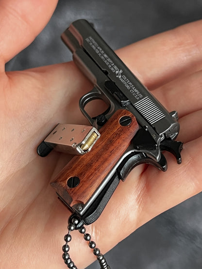 Colt Wooden Grip Detachable Keychain