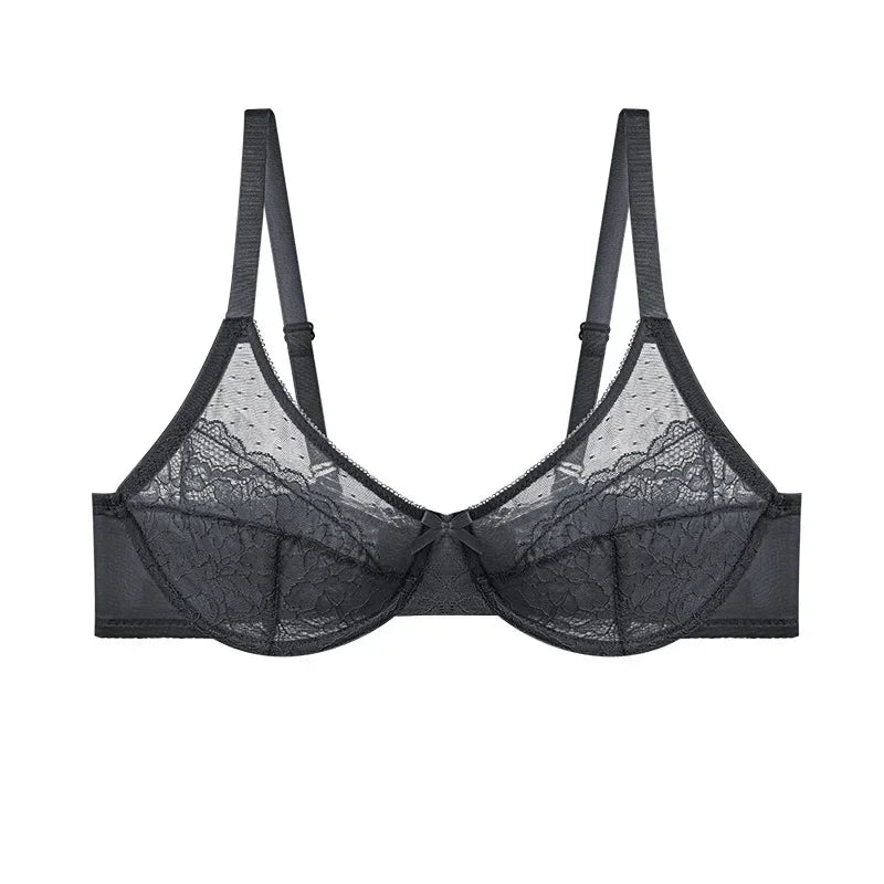 Floral Lace Plus Size Underwire Minimizer Bra