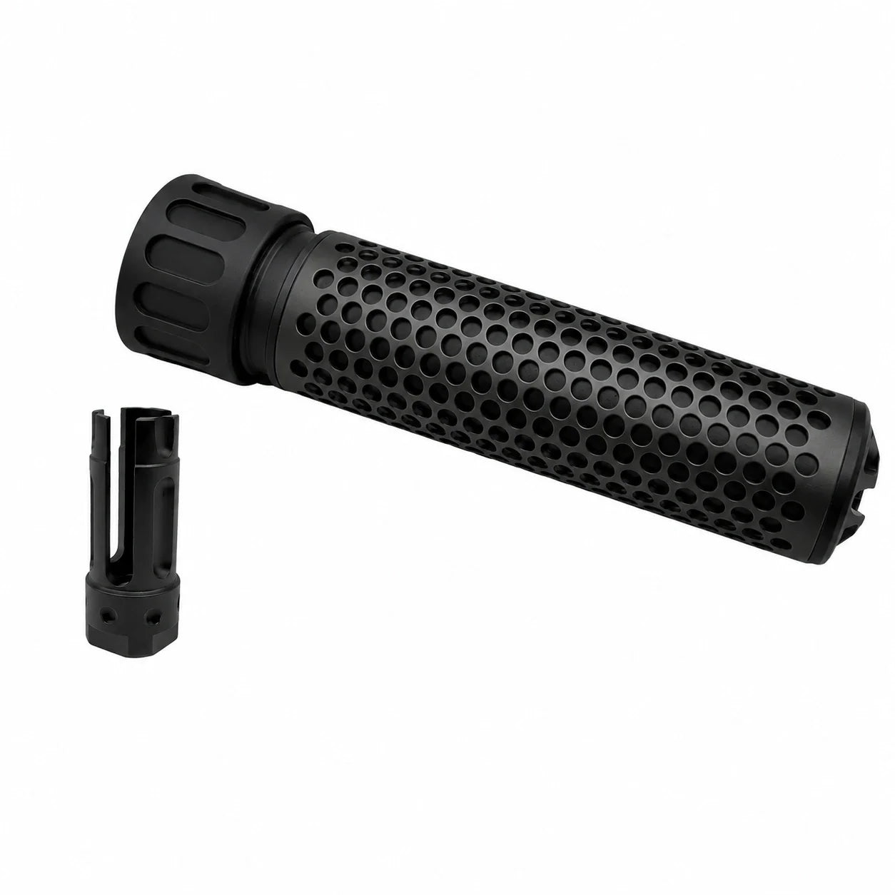 Metal Silencer Adapt To 14 MM CCW Threaded Rod Tip