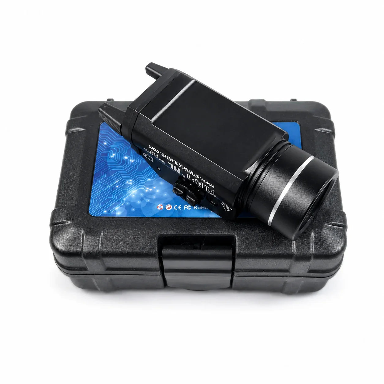 Metal Flashlight With Adjustable Rail