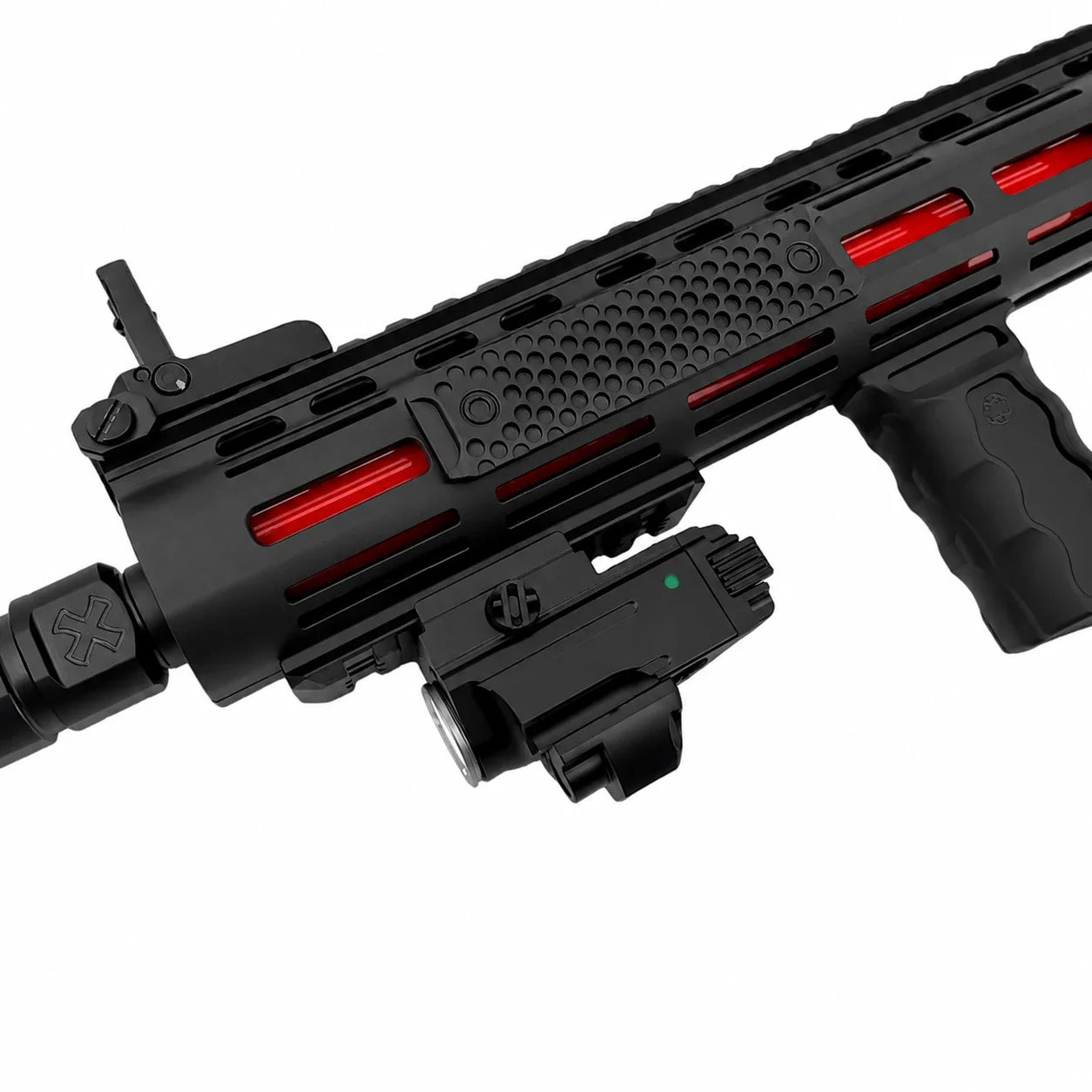 Metal Flashlight With Adjustable Rail
