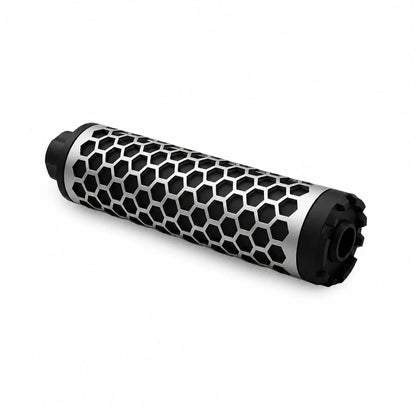 Metal Honeycomb Shape Silencer Adapt To 14 MM CCW Threaded Rod Tip